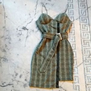 Fashion Nova checkered dress NWT